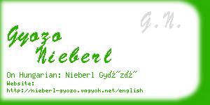 gyozo nieberl business card